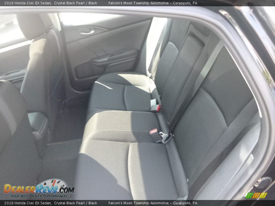 2019 Honda Civic EX Sedan Crystal Black Pearl / Black Photo #9