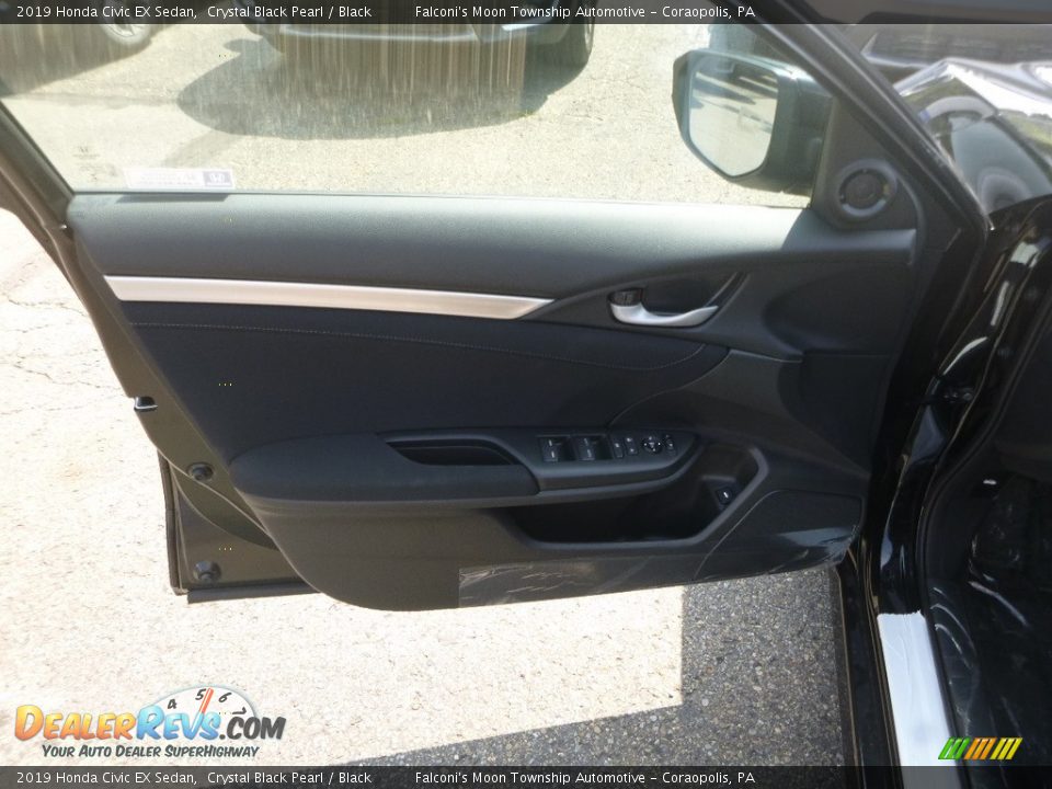 2019 Honda Civic EX Sedan Crystal Black Pearl / Black Photo #11