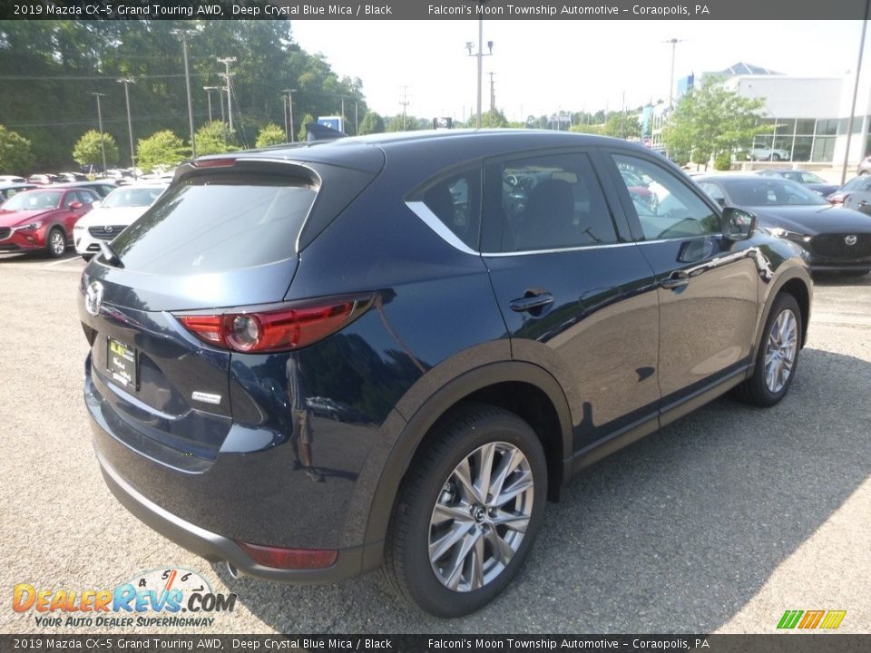2019 Mazda CX-5 Grand Touring AWD Deep Crystal Blue Mica / Black Photo #2