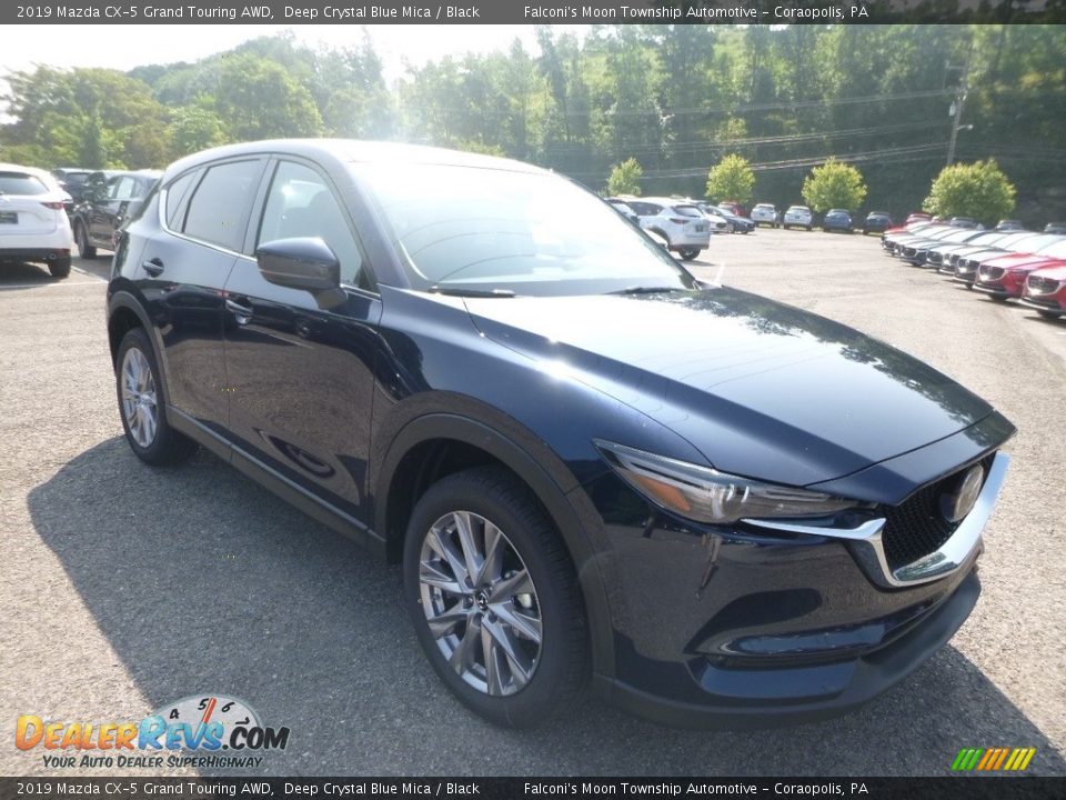 2019 Mazda CX-5 Grand Touring AWD Deep Crystal Blue Mica / Black Photo #3