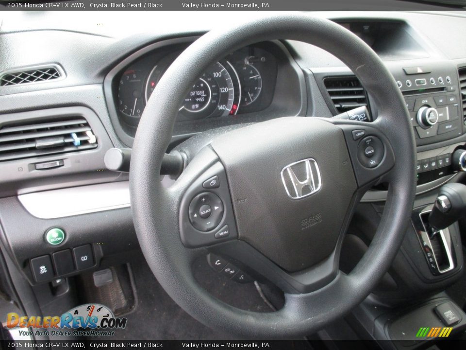 2015 Honda CR-V LX AWD Crystal Black Pearl / Black Photo #12