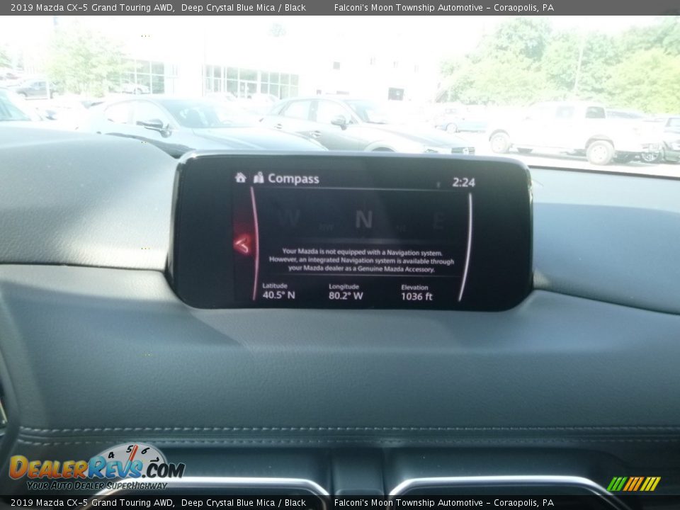 2019 Mazda CX-5 Grand Touring AWD Deep Crystal Blue Mica / Black Photo #14