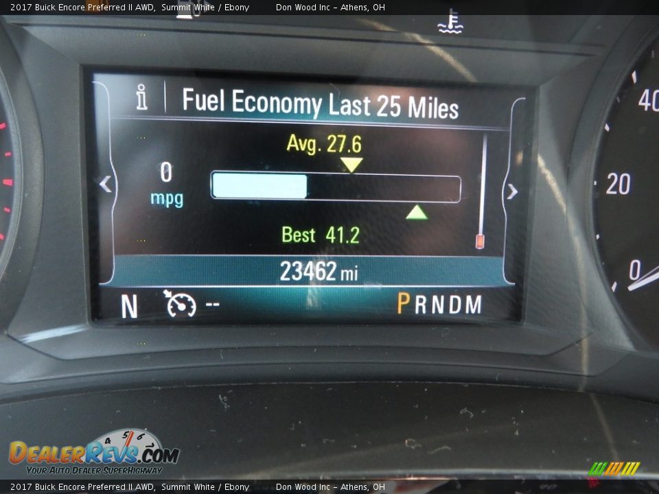 2017 Buick Encore Preferred II AWD Summit White / Ebony Photo #29