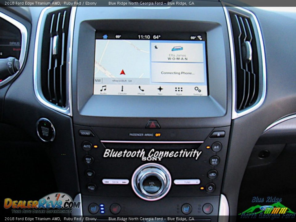 2018 Ford Edge Titanium AWD Ruby Red / Ebony Photo #18