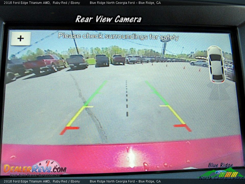 2018 Ford Edge Titanium AWD Ruby Red / Ebony Photo #20