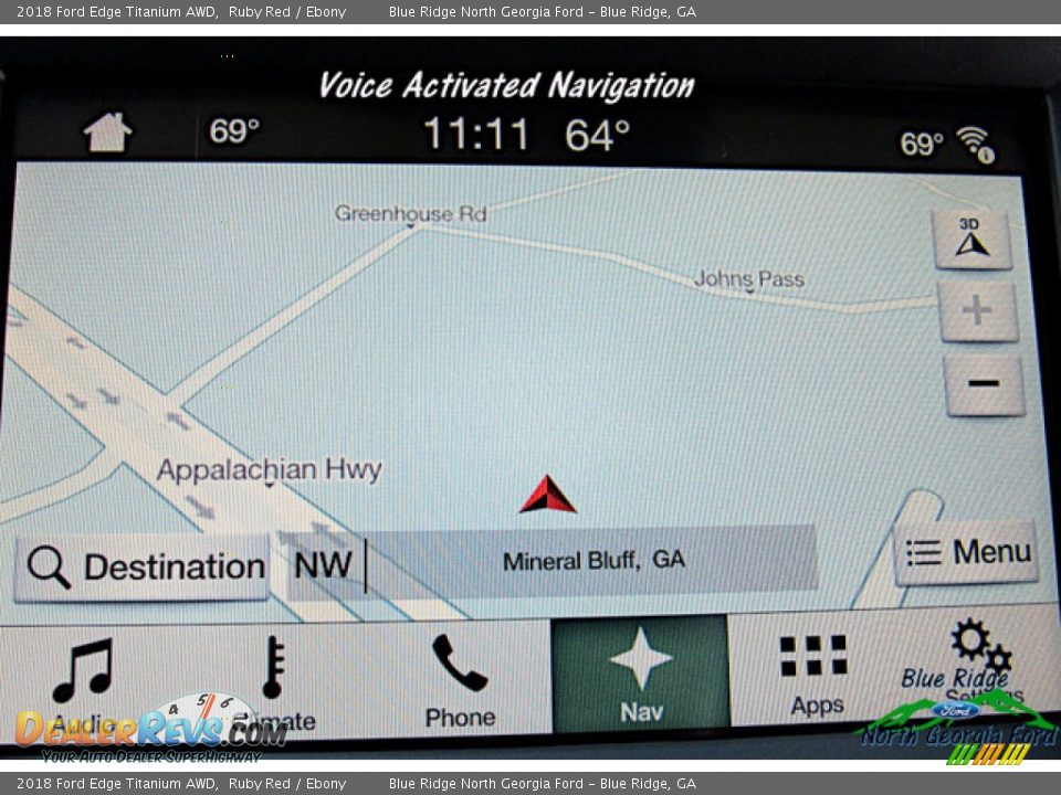 2018 Ford Edge Titanium AWD Ruby Red / Ebony Photo #21