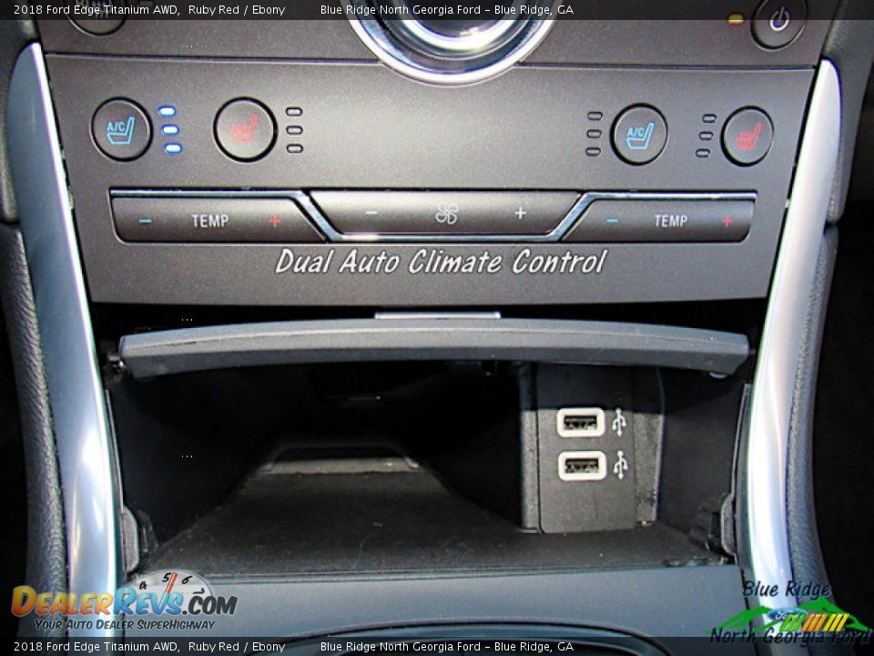 2018 Ford Edge Titanium AWD Ruby Red / Ebony Photo #22
