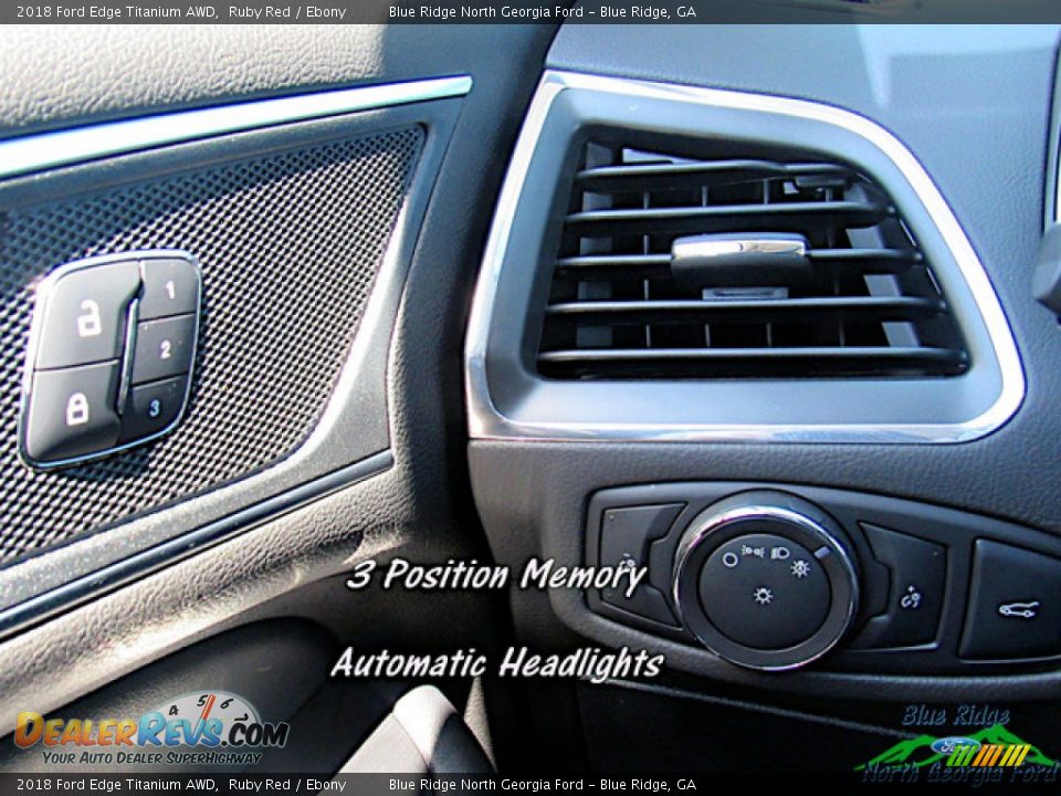 2018 Ford Edge Titanium AWD Ruby Red / Ebony Photo #23