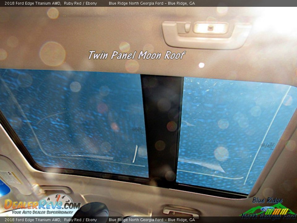 2018 Ford Edge Titanium AWD Ruby Red / Ebony Photo #24