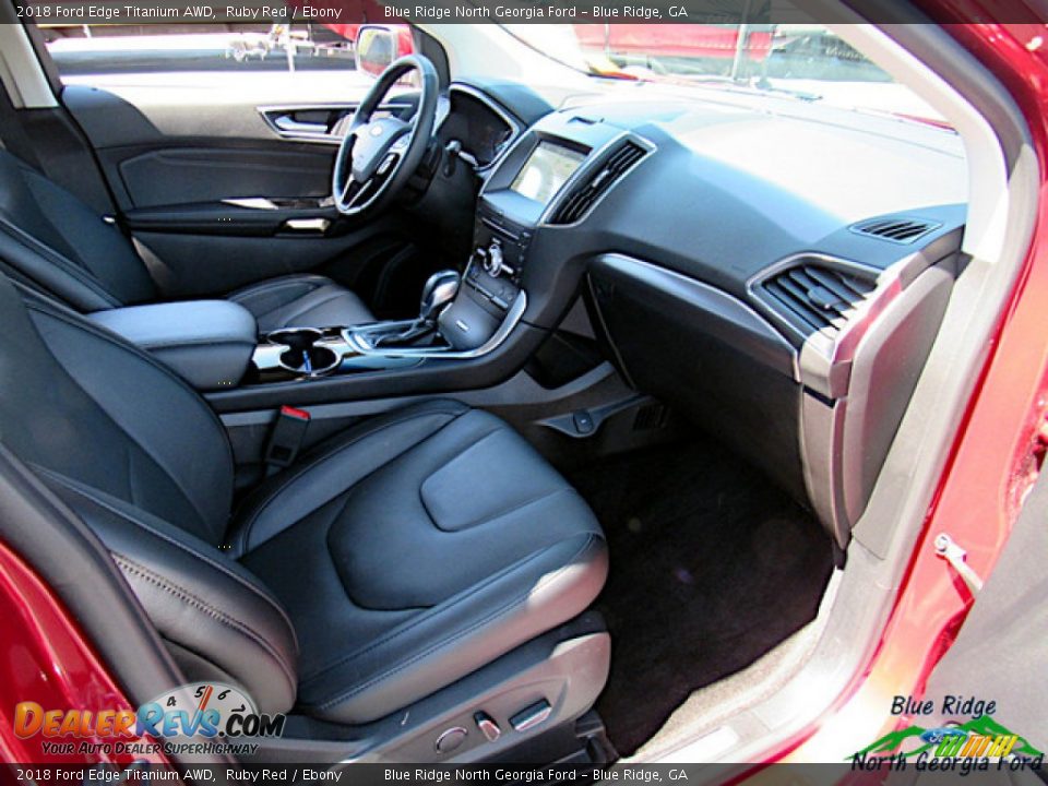 2018 Ford Edge Titanium AWD Ruby Red / Ebony Photo #29