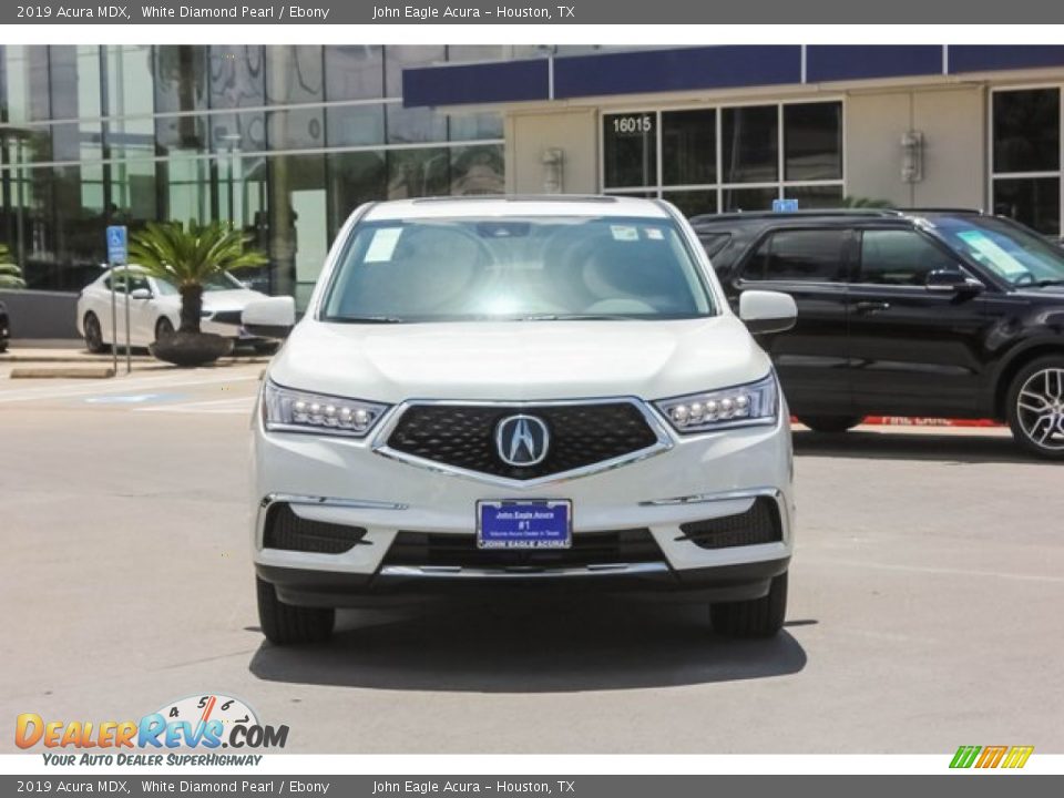 2019 Acura MDX White Diamond Pearl / Ebony Photo #2