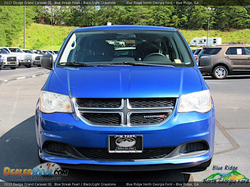 2013 Dodge Grand Caravan SE Blue Streak Pearl / Black/Light Graystone Photo #8