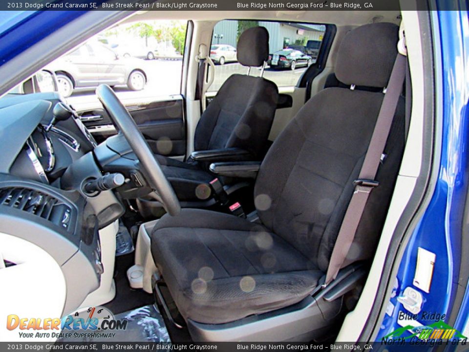 2013 Dodge Grand Caravan SE Blue Streak Pearl / Black/Light Graystone Photo #10