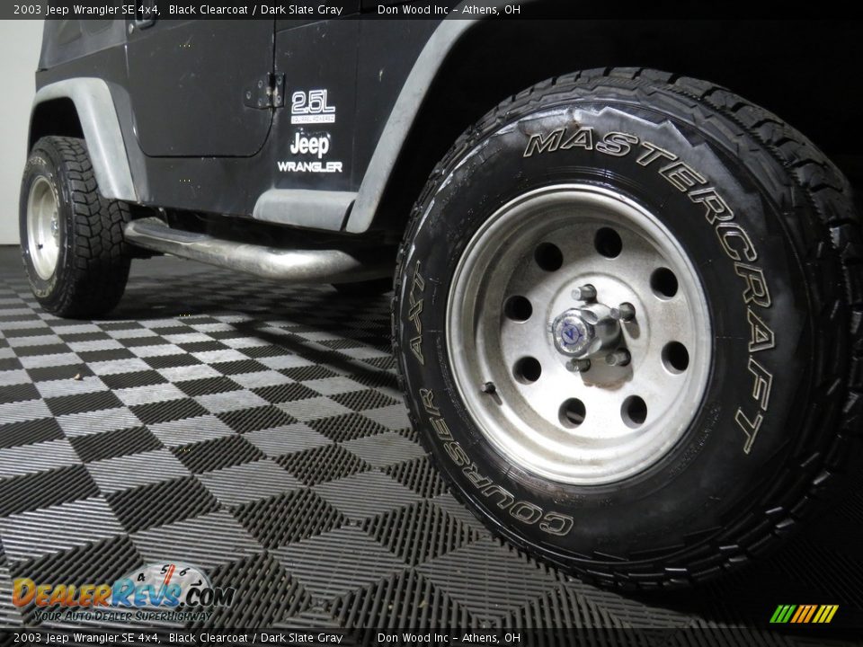 2003 Jeep Wrangler SE 4x4 Black Clearcoat / Dark Slate Gray Photo #3