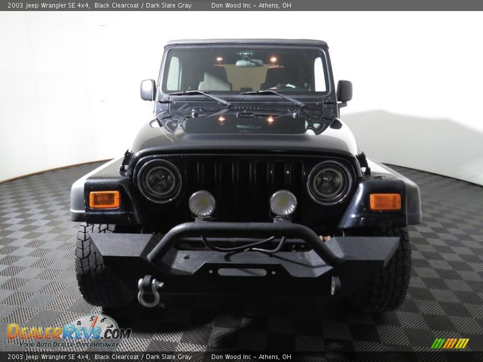 2003 Jeep Wrangler SE 4x4 Black Clearcoat / Dark Slate Gray Photo #4