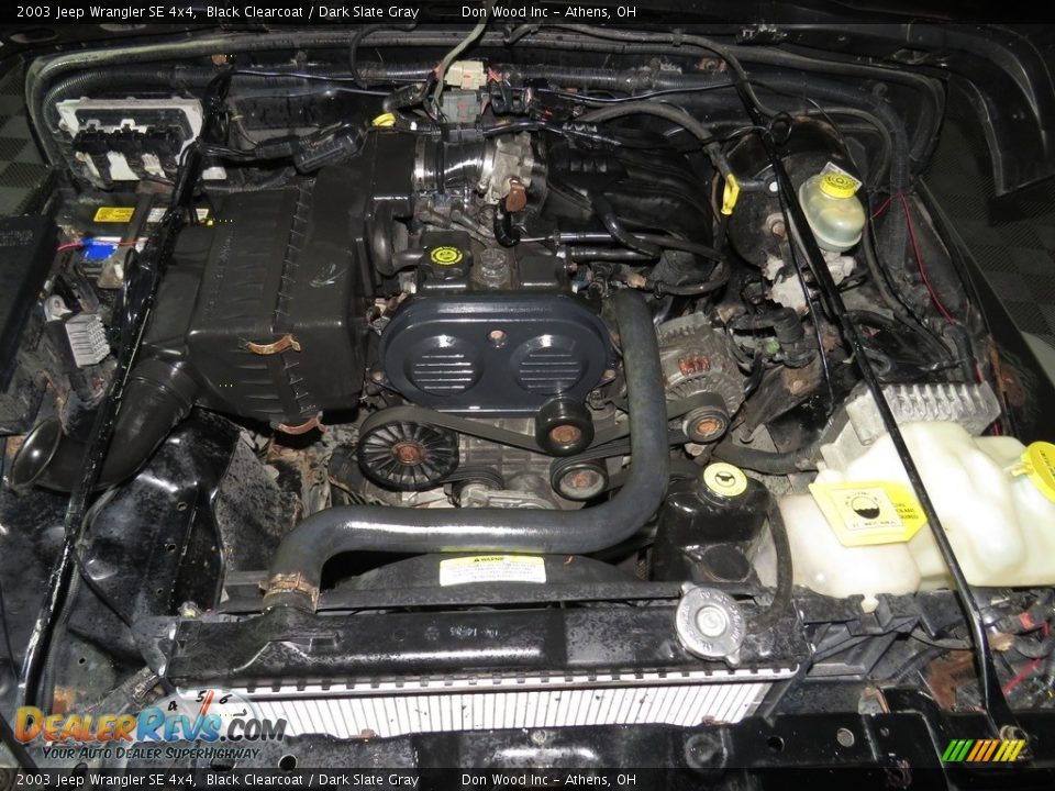 2003 Jeep Wrangler SE 4x4 Black Clearcoat / Dark Slate Gray Photo #6