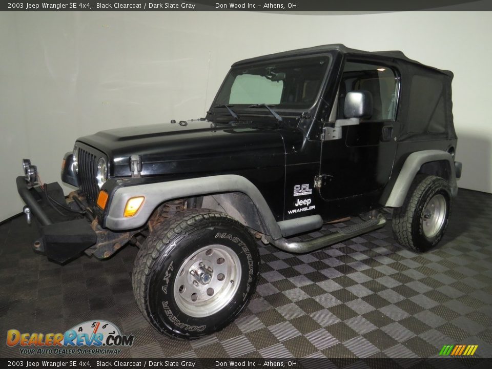 2003 Jeep Wrangler SE 4x4 Black Clearcoat / Dark Slate Gray Photo #7