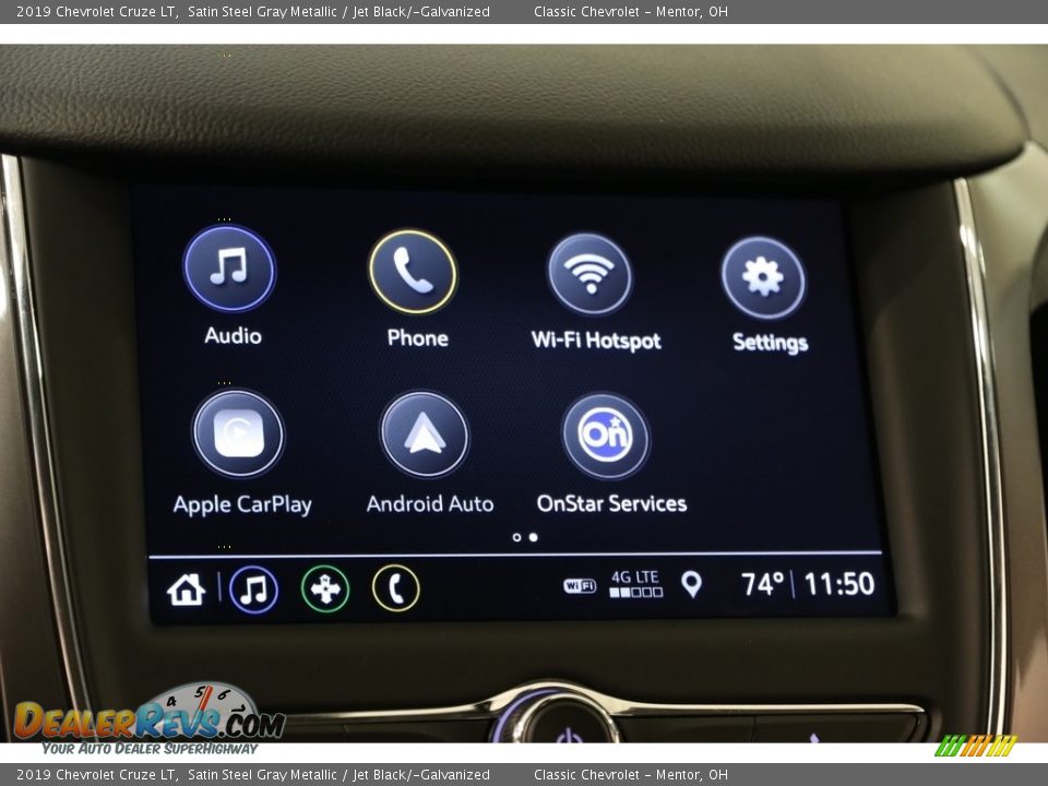 2019 Chevrolet Cruze LT Satin Steel Gray Metallic / Jet Black/­Galvanized Photo #10