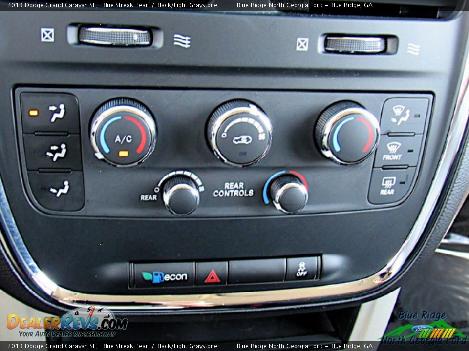 2013 Dodge Grand Caravan SE Blue Streak Pearl / Black/Light Graystone Photo #22