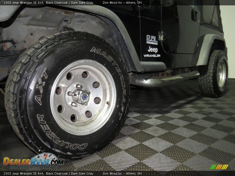 2003 Jeep Wrangler SE 4x4 Black Clearcoat / Dark Slate Gray Photo #8
