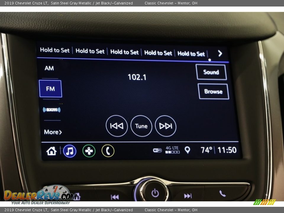 2019 Chevrolet Cruze LT Satin Steel Gray Metallic / Jet Black/­Galvanized Photo #11