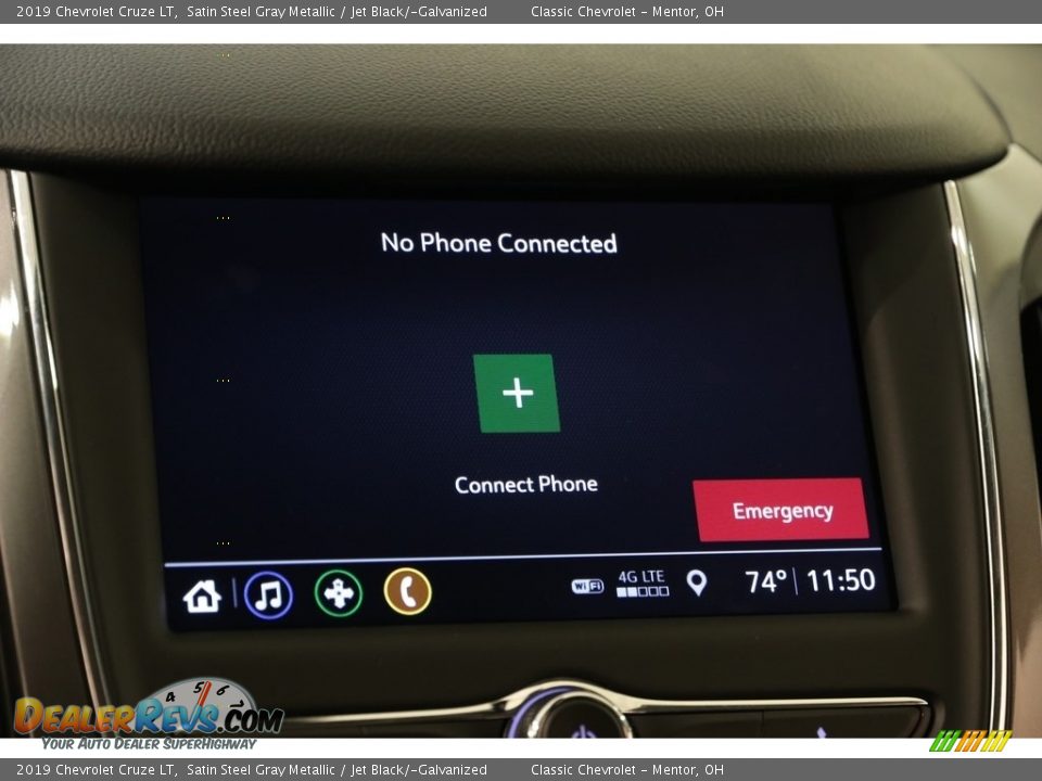 2019 Chevrolet Cruze LT Satin Steel Gray Metallic / Jet Black/­Galvanized Photo #12