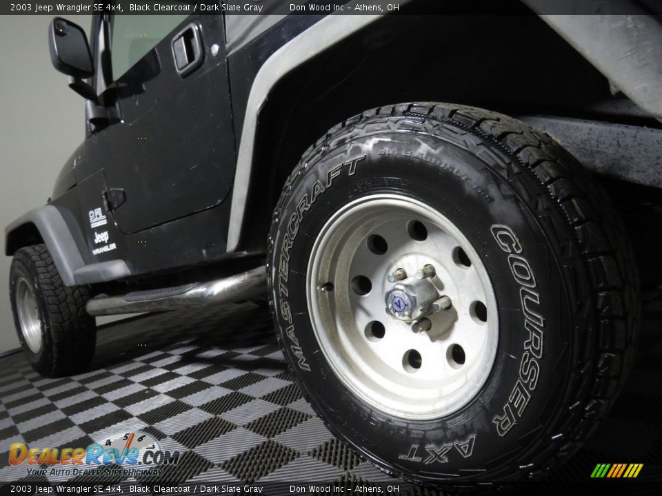 2003 Jeep Wrangler SE 4x4 Black Clearcoat / Dark Slate Gray Photo #10