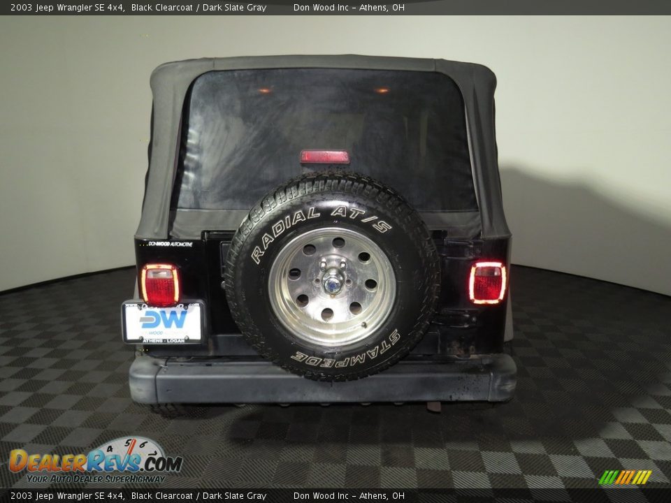 2003 Jeep Wrangler SE 4x4 Black Clearcoat / Dark Slate Gray Photo #11