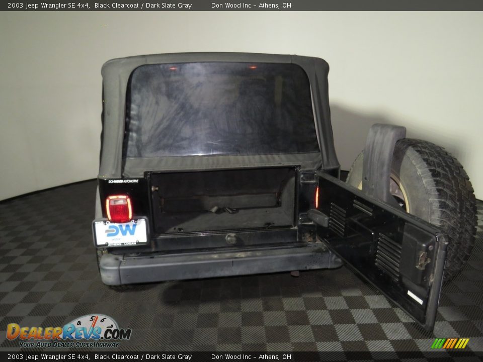 2003 Jeep Wrangler SE 4x4 Black Clearcoat / Dark Slate Gray Photo #12