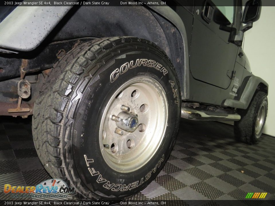 2003 Jeep Wrangler SE 4x4 Black Clearcoat / Dark Slate Gray Photo #14