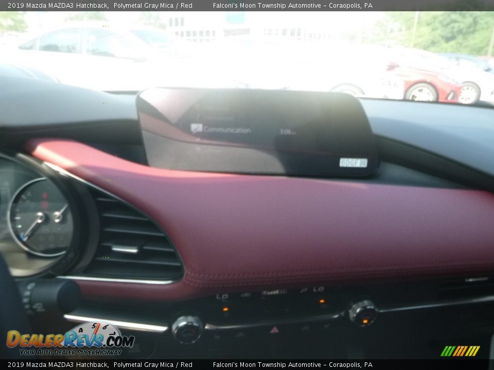 2019 Mazda MAZDA3 Hatchback Polymetal Gray Mica / Red Photo #14