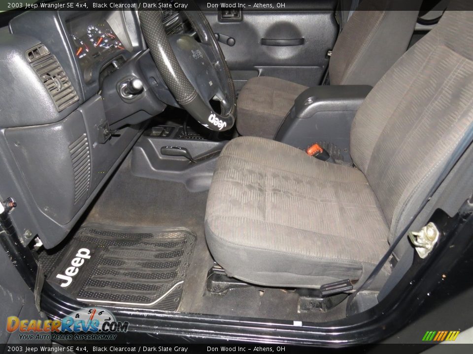 2003 Jeep Wrangler SE 4x4 Black Clearcoat / Dark Slate Gray Photo #16