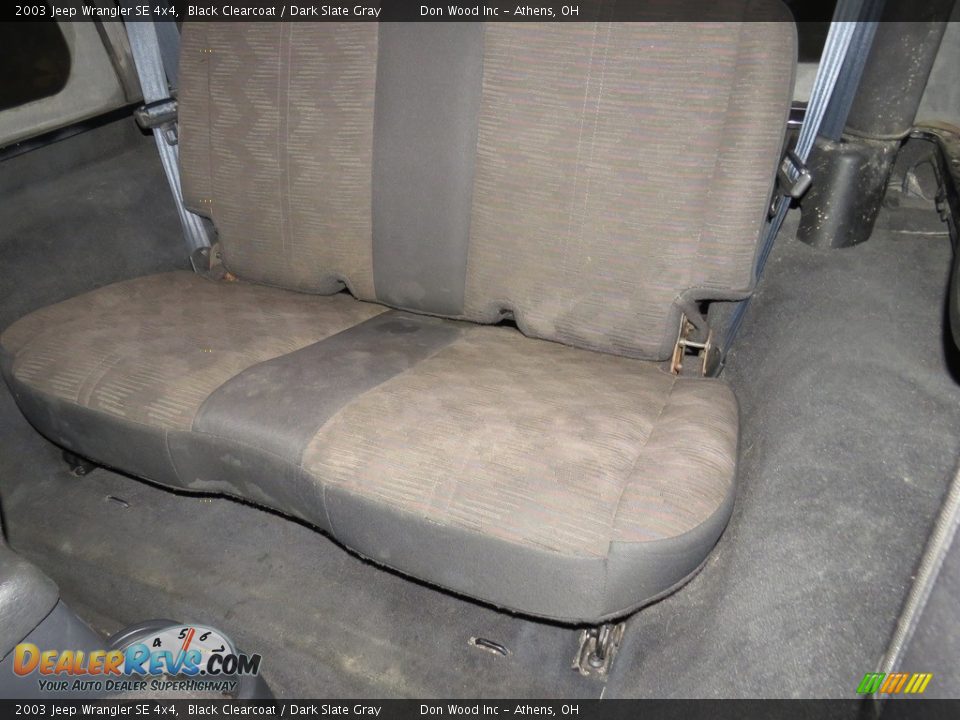 2003 Jeep Wrangler SE 4x4 Black Clearcoat / Dark Slate Gray Photo #17