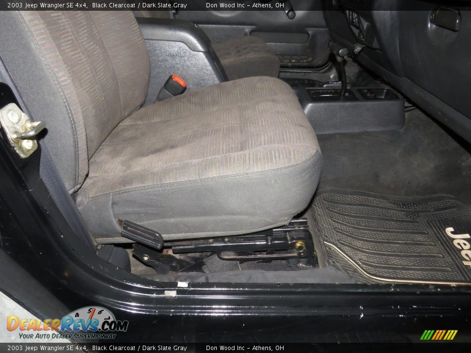 2003 Jeep Wrangler SE 4x4 Black Clearcoat / Dark Slate Gray Photo #19