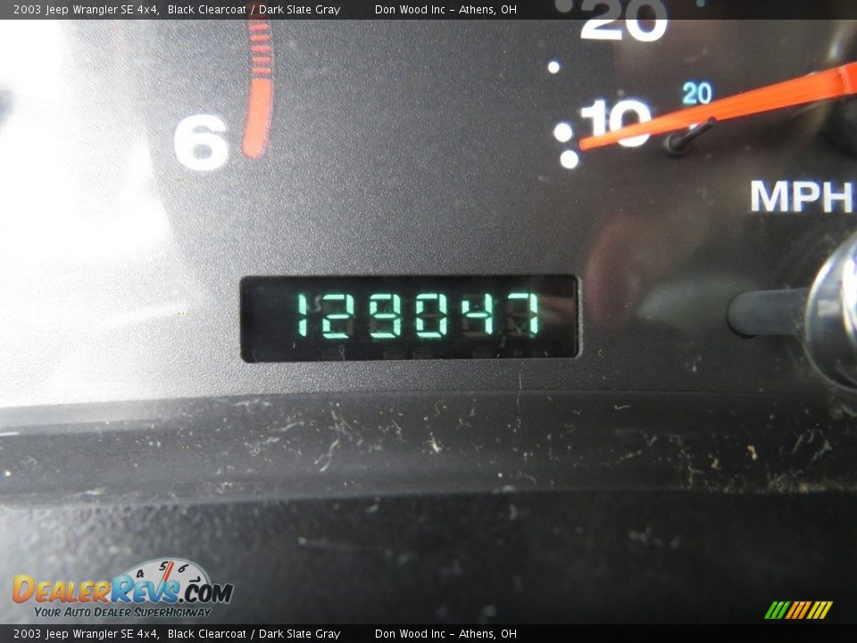 2003 Jeep Wrangler SE 4x4 Black Clearcoat / Dark Slate Gray Photo #22
