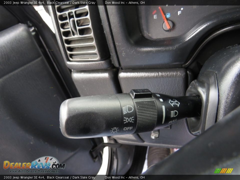 2003 Jeep Wrangler SE 4x4 Black Clearcoat / Dark Slate Gray Photo #23