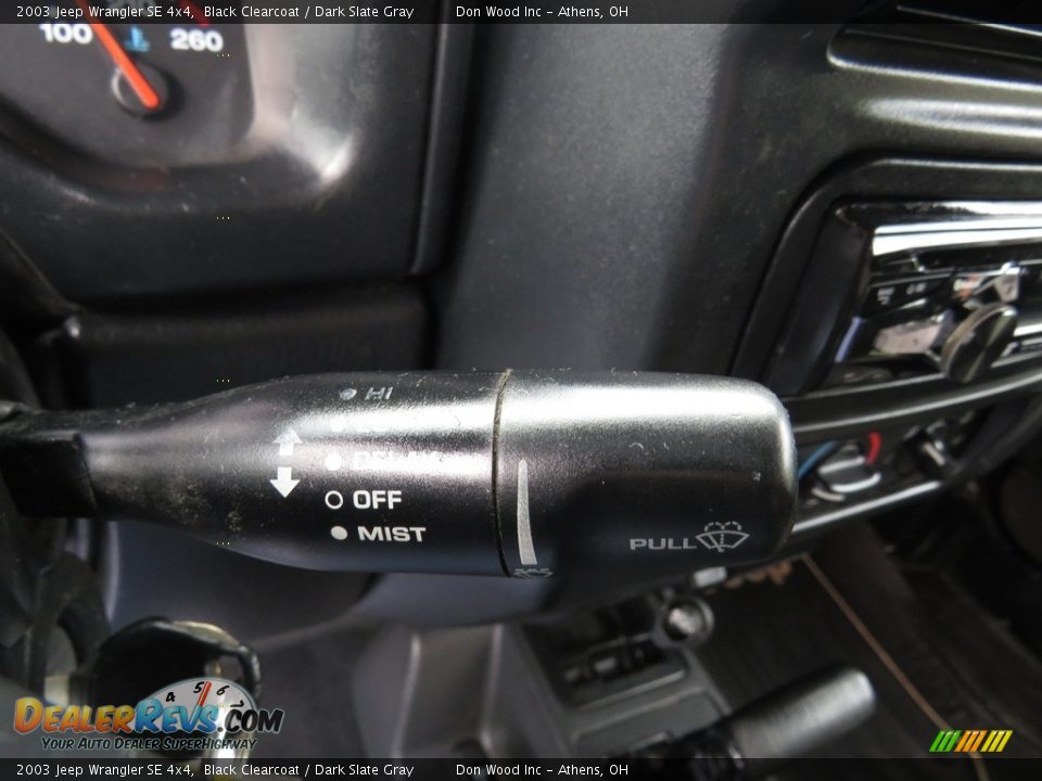 2003 Jeep Wrangler SE 4x4 Black Clearcoat / Dark Slate Gray Photo #24