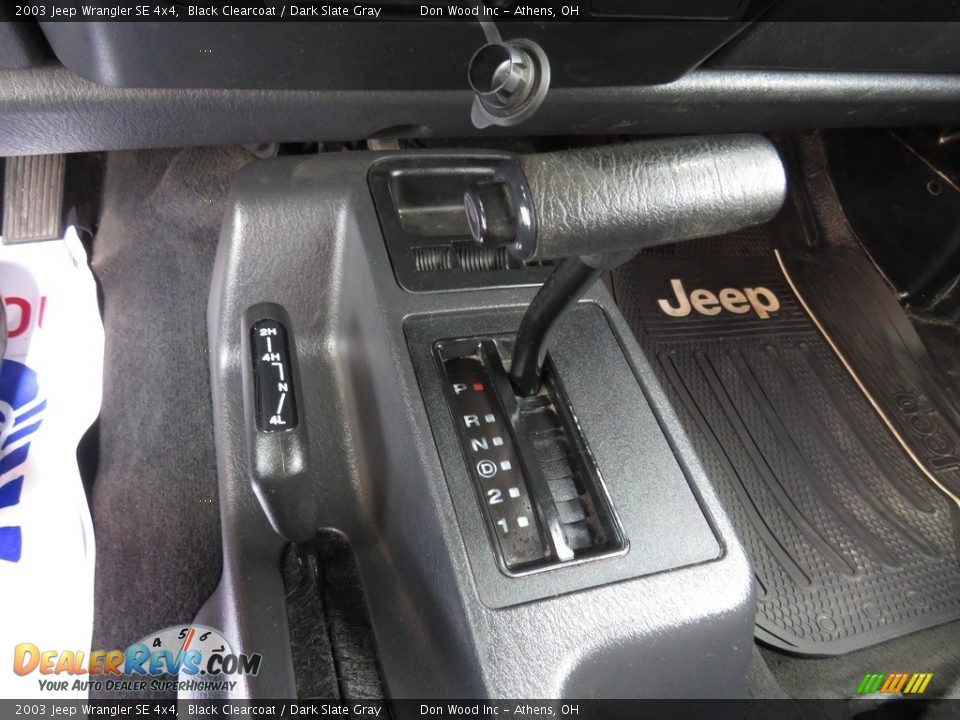 2003 Jeep Wrangler SE 4x4 Black Clearcoat / Dark Slate Gray Photo #27