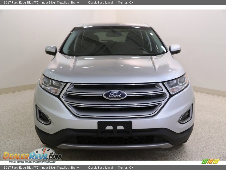 2017 Ford Edge SEL AWD Ingot Silver Metallic / Ebony Photo #2