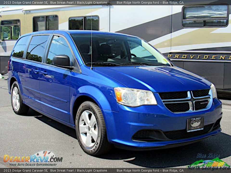 2013 Dodge Grand Caravan SE Blue Streak Pearl / Black/Light Graystone Photo #7