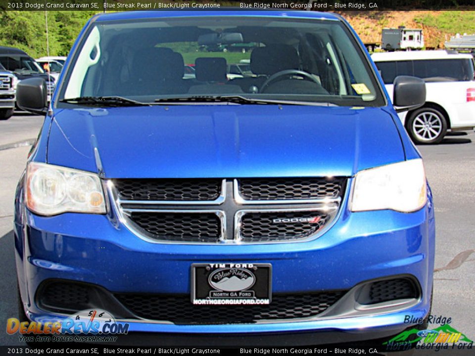2013 Dodge Grand Caravan SE Blue Streak Pearl / Black/Light Graystone Photo #8