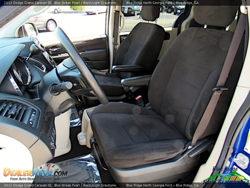 2013 Dodge Grand Caravan SE Blue Streak Pearl / Black/Light Graystone Photo #10