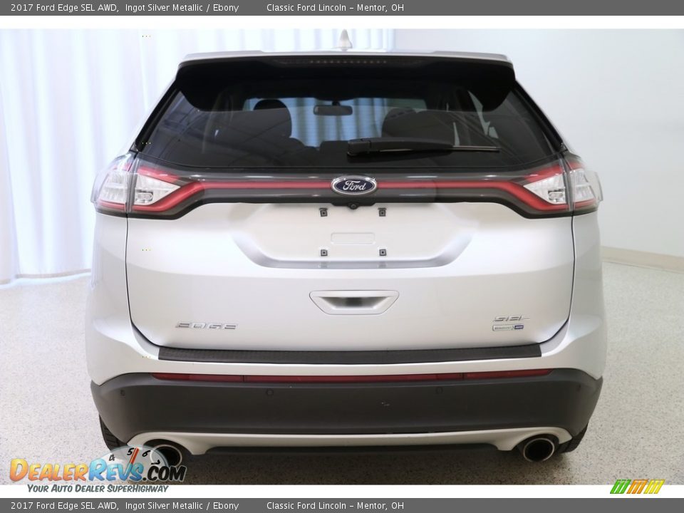 2017 Ford Edge SEL AWD Ingot Silver Metallic / Ebony Photo #21