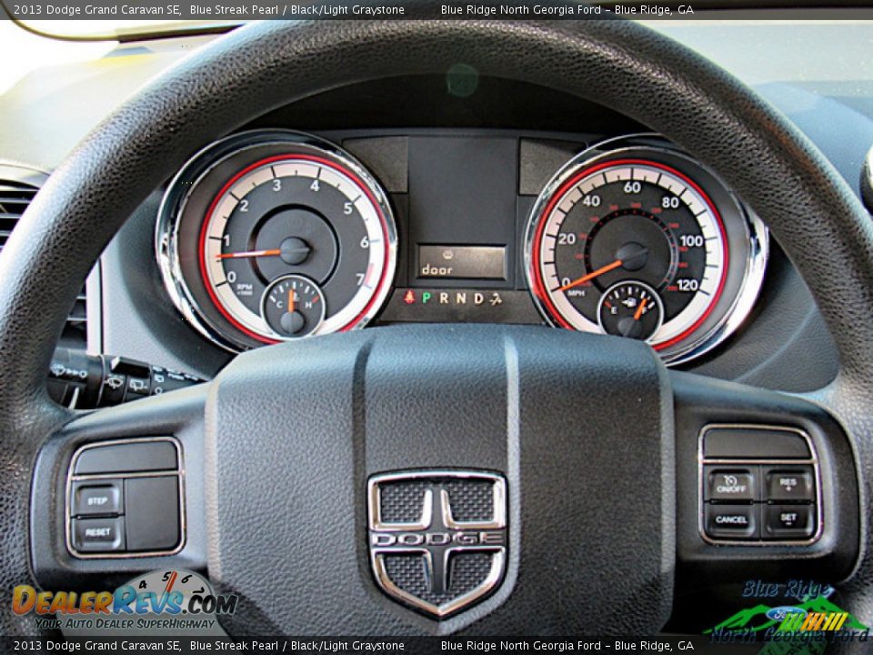 2013 Dodge Grand Caravan SE Blue Streak Pearl / Black/Light Graystone Photo #18