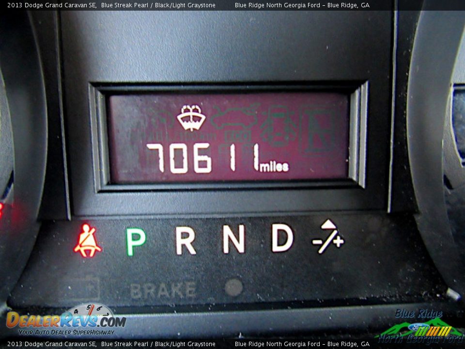2013 Dodge Grand Caravan SE Blue Streak Pearl / Black/Light Graystone Photo #20
