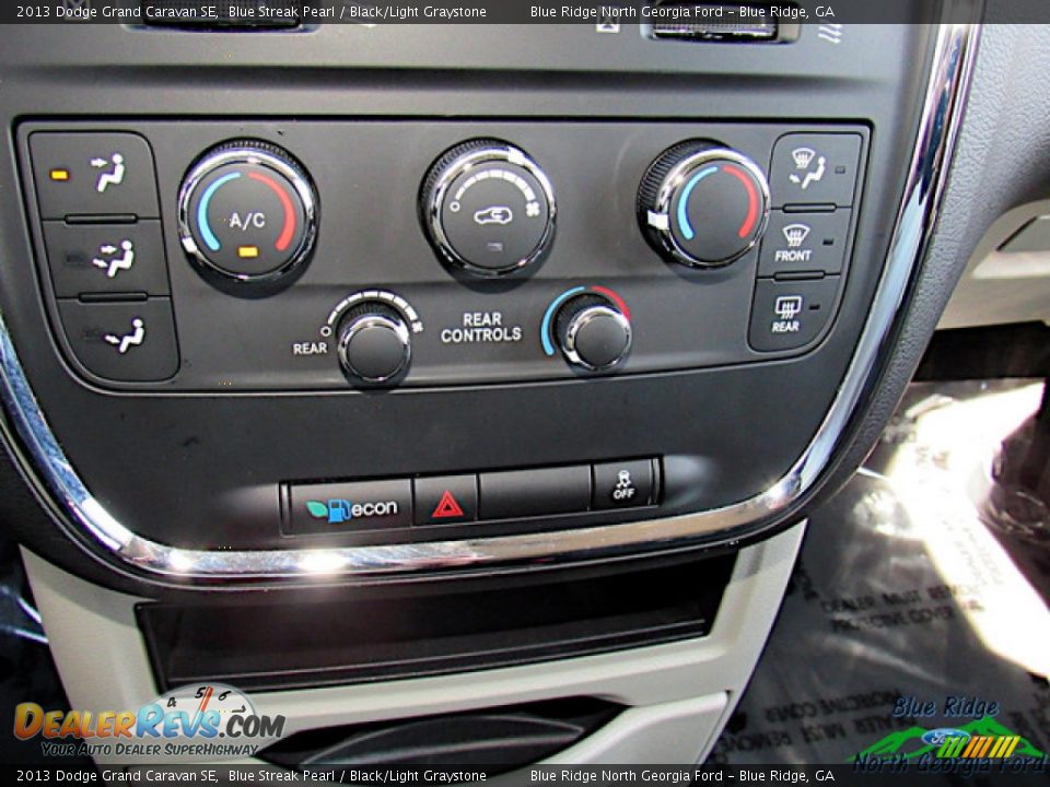 2013 Dodge Grand Caravan SE Blue Streak Pearl / Black/Light Graystone Photo #22