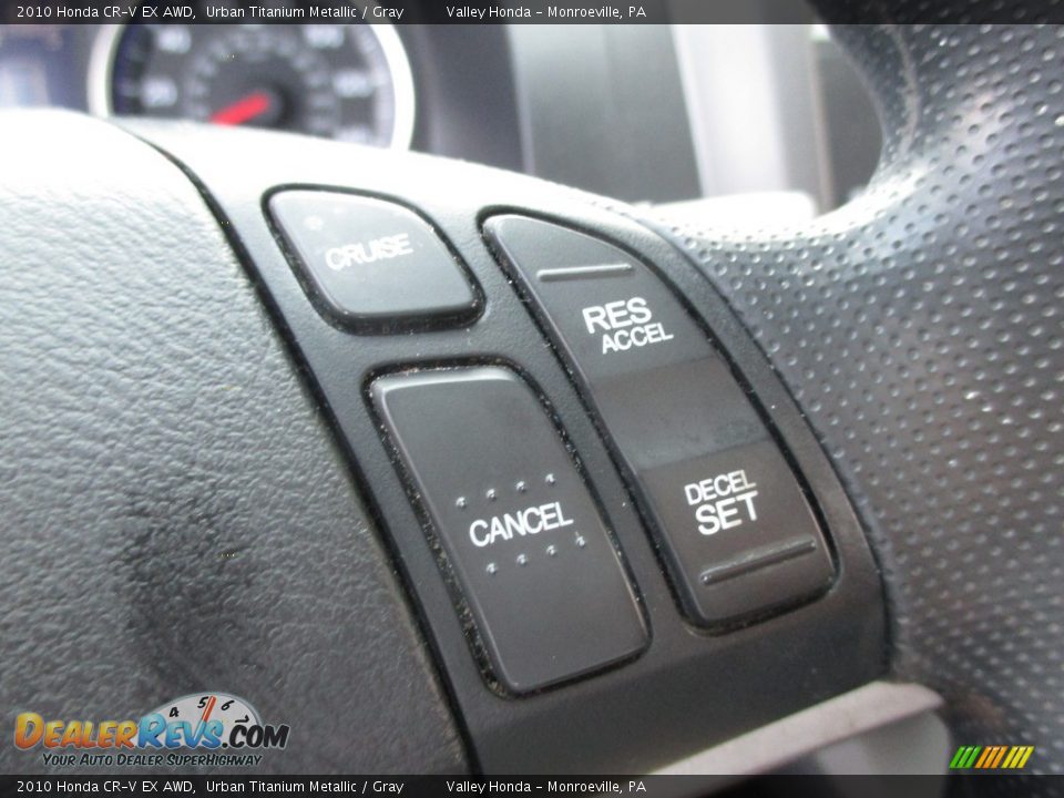 2010 Honda CR-V EX AWD Urban Titanium Metallic / Gray Photo #16