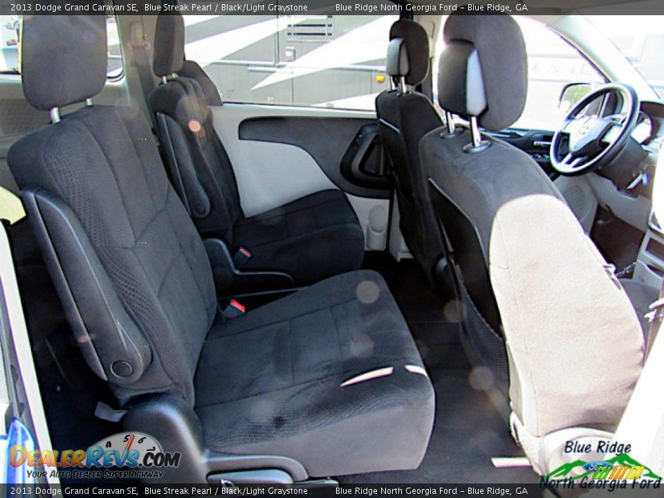 2013 Dodge Grand Caravan SE Blue Streak Pearl / Black/Light Graystone Photo #28