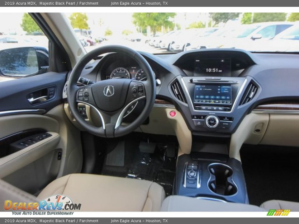 2019 Acura MDX Majestic Black Pearl / Parchment Photo #31