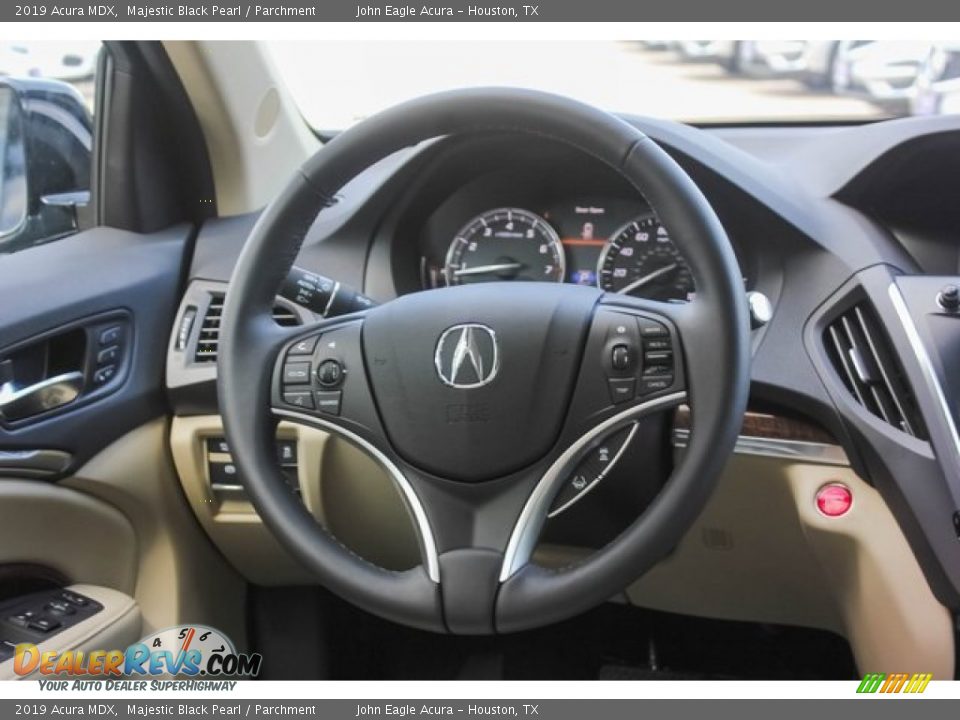 2019 Acura MDX Majestic Black Pearl / Parchment Photo #32